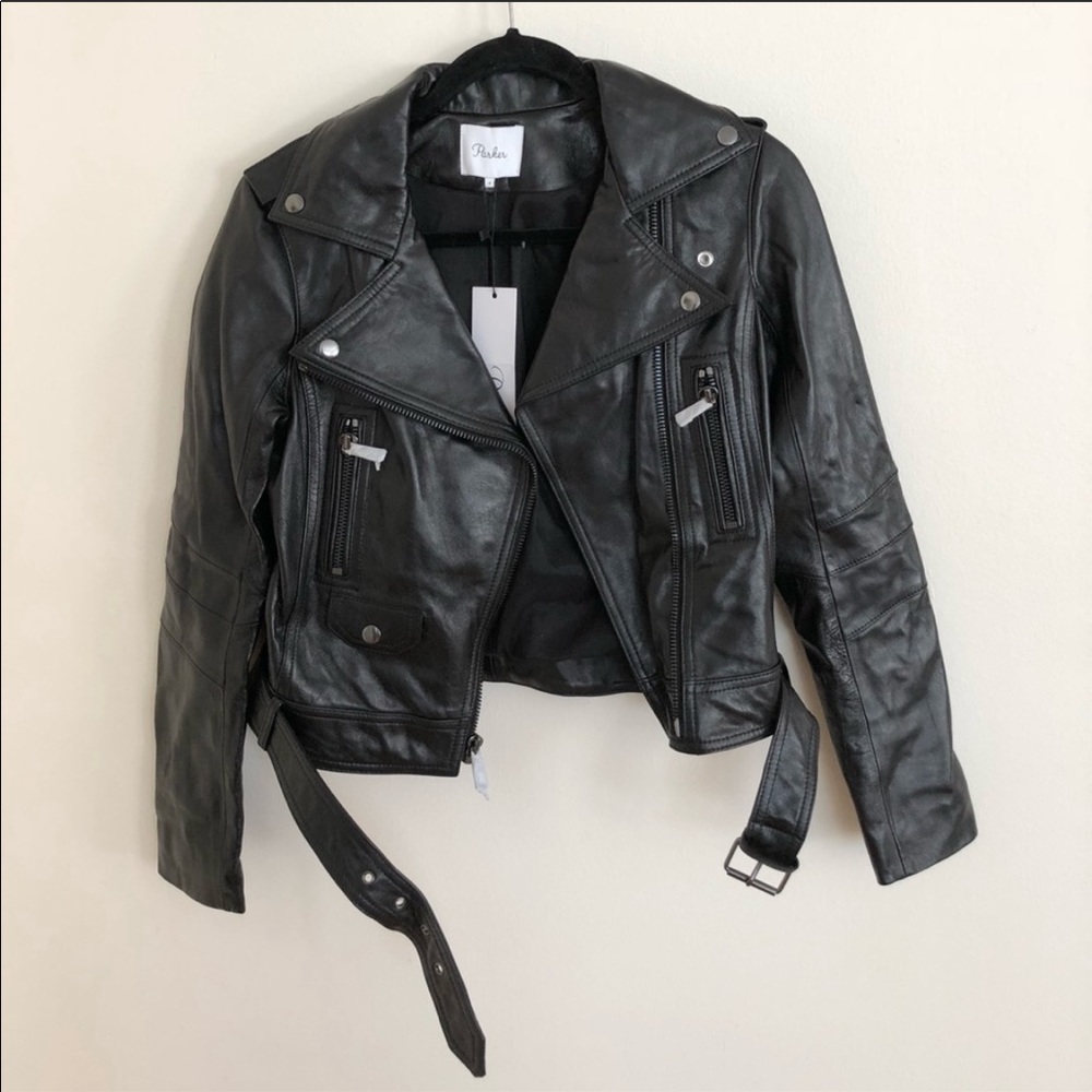 - Parker leather jacket